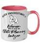 Estate Planning Lawyer Mug Never Underestimate A Woman Who Is Also An Estate Planning Lawyer Coffee Cup Two Tone Pink 11oz