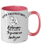 Insurance Lawyer Mug Never Underestimate A Woman Who Is Also An Insurance Lawyer Coffee Cup Two Tone Pink 11oz