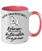 Automotive Engineer Mug Never Underestimate A Woman Who Is Also An Automotive Engineer Coffee Cup Two Tone Pink 11oz