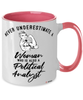 Political Analyst Mug Never Underestimate A Woman Who Is Also A Political Analyst Coffee Cup Two Tone Pink 11oz