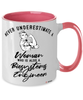 Biosystems Engineer Mug Never Underestimate A Woman Who Is Also A Biosystems Engineer Coffee Cup Two Tone Pink 11oz