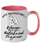 Biotechnical Engineer Mug Never Underestimate A Woman Who Is Also A Biotechnical Engineer Coffee Cup Two Tone Pink 11oz