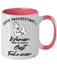 Cast Technician Mug Never Underestimate A Woman Who Is Also A Cast Tech Coffee Cup Two Tone Pink 11oz