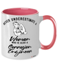 Corrosion Engineer Mug Never Underestimate A Woman Who Is Also A Corrosion Engineer Coffee Cup Two Tone Pink 11oz