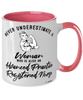 Advanced Practice Registered Nurse Mug Never Underestimate A Woman Who Is Also An APRN Coffee Cup Two Tone Pink 11oz