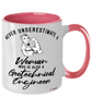 Geotechnical Engineer Mug Never Underestimate A Woman Who Is Also A Geotechnical Engineer Coffee Cup Two Tone Pink 11oz