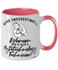 Cytotechnology Technician Mug Never Underestimate A Woman Who Is Also A Cytotechnology Tech Coffee Cup Two Tone Pink 11oz