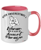 Account Manager Mug Never Underestimate A Woman Who Is Also An Account Manager Coffee Cup Two Tone Pink 11oz