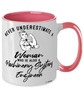 Machinery Systems Engineer Mug Never Underestimate A Woman Who Is Also A Machinery Systems Engineer Coffee Cup Two Tone Pink 11oz
