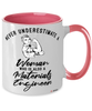 Materials Engineer Mug Never Underestimate A Woman Who Is Also A Materials Engineer Coffee Cup Two Tone Pink 11oz