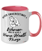 Home Health Nurse Mug Never Underestimate A Woman Who Is Also A Home Health Nurse Coffee Cup Two Tone Pink 11oz