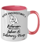 Labor Delivery Nurse Mug Never Underestimate A Woman Who Is Also A Labor Delivery Nurse Coffee Cup Two Tone Pink 11oz