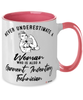 Garment Inventory Technician Mug Never Underestimate A Woman Who Is Also A Garment Inventory Tech Coffee Cup Two Tone Pink 11oz