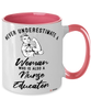 Nurse Educator Mug Never Underestimate A Woman Who Is Also A Nurse Educator Coffee Cup Two Tone Pink 11oz