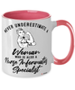 Nurse Informatics Specialist Mug Never Underestimate A Woman Who Is Also A Nurse Informatics Specialist Coffee Cup Two Tone Pink 11oz