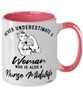 Nurse Midwife Mug Never Underestimate A Woman Who Is Also A Nurse Midwife Coffee Cup Two Tone Pink 11oz