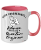 Quantum Engineer Mug Never Underestimate A Woman Who Is Also A Quantum Engineer Coffee Cup Two Tone Pink 11oz