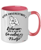 Oncology Nurse Mug Never Underestimate A Woman Who Is Also An Oncology Nurse Coffee Cup Two Tone Pink 11oz