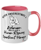 Human Resources Department Manager Mug Never Underestimate A Woman Who Is Also A Human Resources Department Manager Coffee Cup Two Tone Pink 11oz