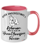 Instrument Commissioning Technician Mug Never Underestimate A Woman Who Is Also An Instrument Commissioning Tech Coffee Cup Two Tone Pink 11oz