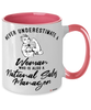 National Sales Manager Mug Never Underestimate A Woman Who Is Also A National Sales Manager Coffee Cup Two Tone Pink 11oz