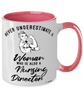 Nursing Director Mug Never Underestimate A Woman Who Is Also A Nursing Director Coffee Cup Two Tone Pink 11oz