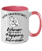 Mapping Technician Mug Never Underestimate A Woman Who Is Also A Mapping Tech Coffee Cup Two Tone Pink 11oz