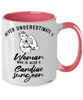 Cardiac surgeon Mug Never Underestimate A Woman Who Is Also A Cardiac surgeon Coffee Cup Two Tone Pink 11oz