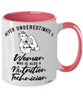 Nutrition Technician Mug Never Underestimate A Woman Who Is Also A Nutrition Tech Coffee Cup Two Tone Pink 11oz