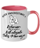 Wholesale Sales Manager Mug Never Underestimate A Woman Who Is Also A Wholesale Sales Manager Coffee Cup Two Tone Pink 11oz