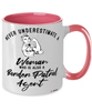 Border Patrol Agent Mug Never Underestimate A Woman Who Is Also A Border Patrol Agent Coffee Cup Two Tone Pink 11oz