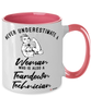 Teardown Technician Mug Never Underestimate A Woman Who Is Also A Teardown Tech Coffee Cup Two Tone Pink 11oz