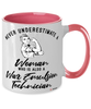 Wax Emulsion Technician Mug Never Underestimate A Woman Who Is Also A Wax Emulsion Tech Coffee Cup Two Tone Pink 11oz