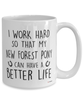 Funny New Forest Pony Mug I Work Hard So That My New Forest Pony Can Have A Better Life Coffee Cup 15oz White