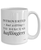 Funny Haflinger Horse Mug Introverted But Willing To Discuss Haflingers Coffee Cup 15oz White