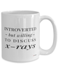 Funny X-ray Technician Mug Introverted But Willing To Discuss X-rays Coffee Cup 15oz White