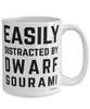 Funny Dwarf Gourami Mug Easily Distracted By Dwarf Gourami Coffee Cup 15oz White