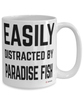 Funny Paradise Fish Mug Easily Distracted By Paradise Fish Coffee Cup 15oz White