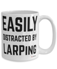 Funny LARPer Mug Easily Distracted By LARPing Coffee Cup 15oz White