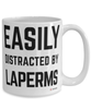 Funny Laperm Cat Mug Easily Distracted By Laperms Coffee Cup 15oz White