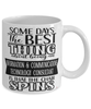 Funny Information And Communications Technology Consultant Mug Some Days The Best Thing About Being An ICT Consultant is Coffee Cup White