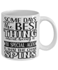 Funny FBI Mug Some Days The Best Thing About Being A FBI Special Agent is Coffee Cup White