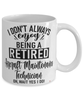 Funny Aircraft Maintenance Technician Mug I Dont Always Enjoy Being a Retired Aircraft Maintenance Tech Oh Wait Yes I Do Coffee Cup White