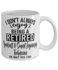 Funny Broadcast and Sound Engineering Technician Mug I Dont Always Enjoy Being a Retired Broadcast and Sound Engineering Tech Oh Wait Yes I Do Coffee Cup White