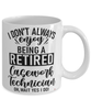 Funny Casework Technician Mug I Dont Always Enjoy Being a Retired Casework Tech Oh Wait Yes I Do Coffee Cup White