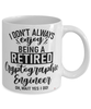 Funny Cryptographic Engineer Mug I Dont Always Enjoy Being a Retired Cryptographic Engineer Oh Wait Yes I Do Coffee Cup White
