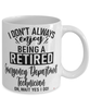 Funny Emergency Department Technician Mug I Dont Always Enjoy Being a Retired Emergency Department Tech Oh Wait Yes I Do Coffee Cup White