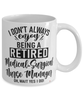 Funny Medical-Surgical Nurse Manager Mug I Dont Always Enjoy Being a Retired Medical-Surgical Nurse Manager Oh Wait Yes I Do Coffee Cup White