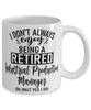 Funny Industrial Production Manager Mug I Dont Always Enjoy Being a Retired Industrial Production Manager Oh Wait Yes I Do Coffee Cup White