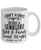 Funny Child And Family Social Worker Mug I Dont Always Enjoy Being a Retired Child And Family Social Worker Oh Wait Yes I Do Coffee Cup White